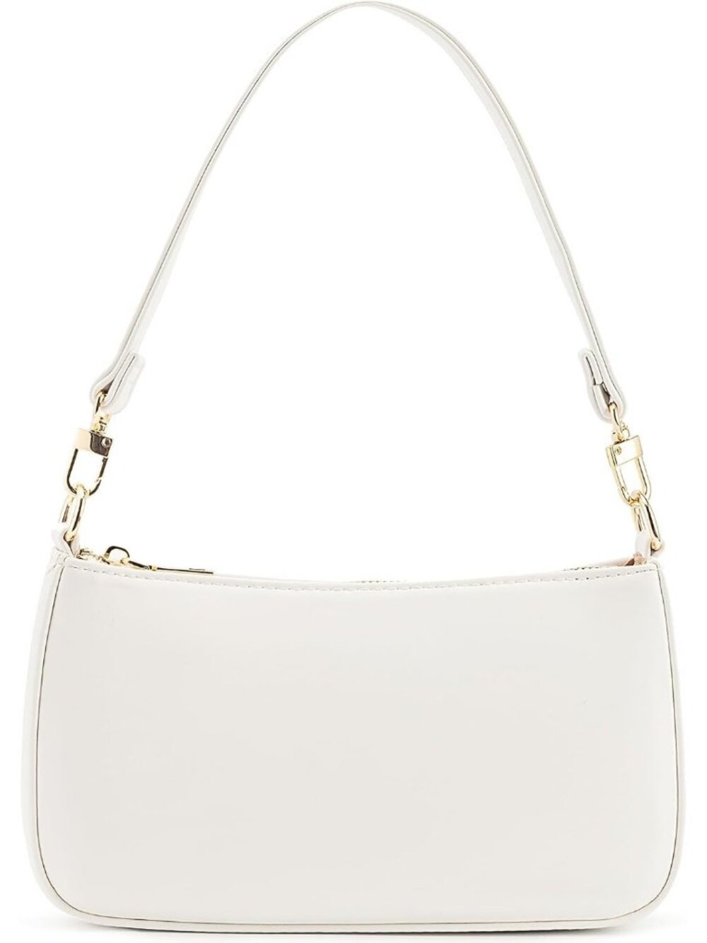 Women White Flower Retro Vegan Leather Hobo Shoulder MultiPocket Crossbody Bag